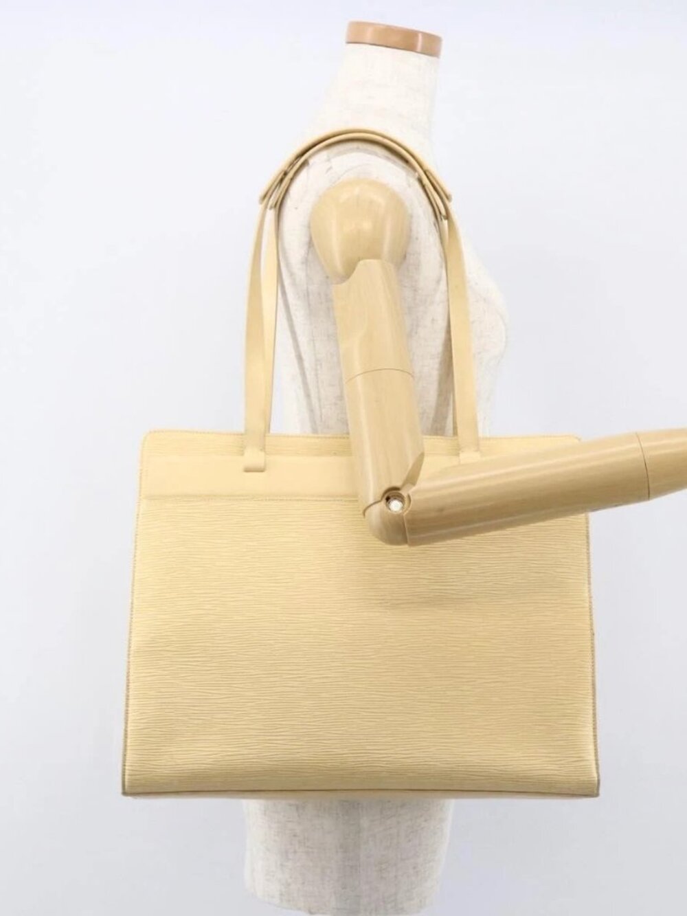 LOUIS VUITTON Epi Croisette GM Tote Bag Vanilla M5250A LV Auth ep12562